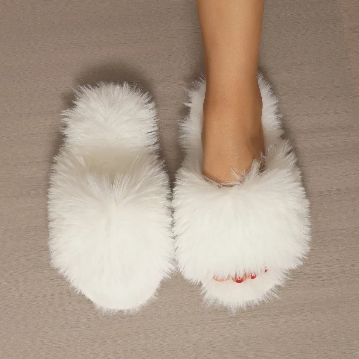 Faux Fur Winter Slippers