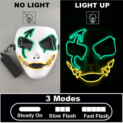 Glowing EL Wire Party Mask