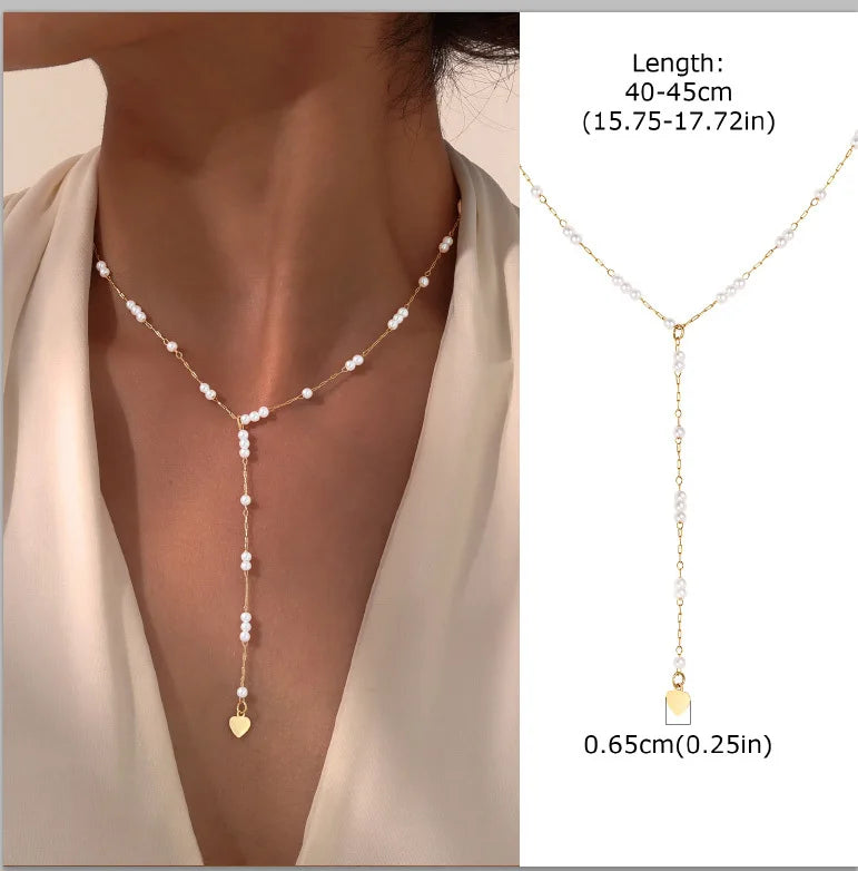Gold Lariat Y-Shape Necklace