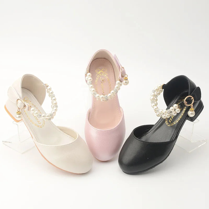 White Leather Mary Jane Shoes