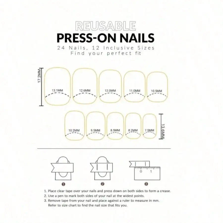 Minimal Press-On Nail Set