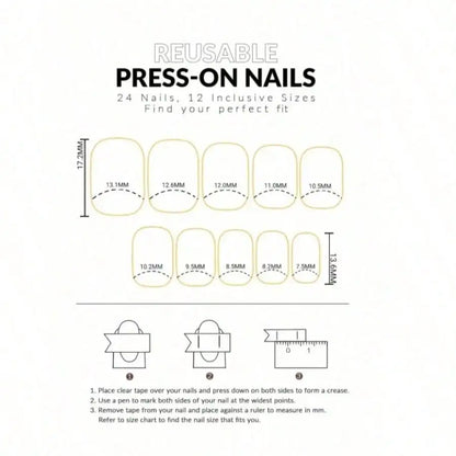 Minimal Press-On Nail Set