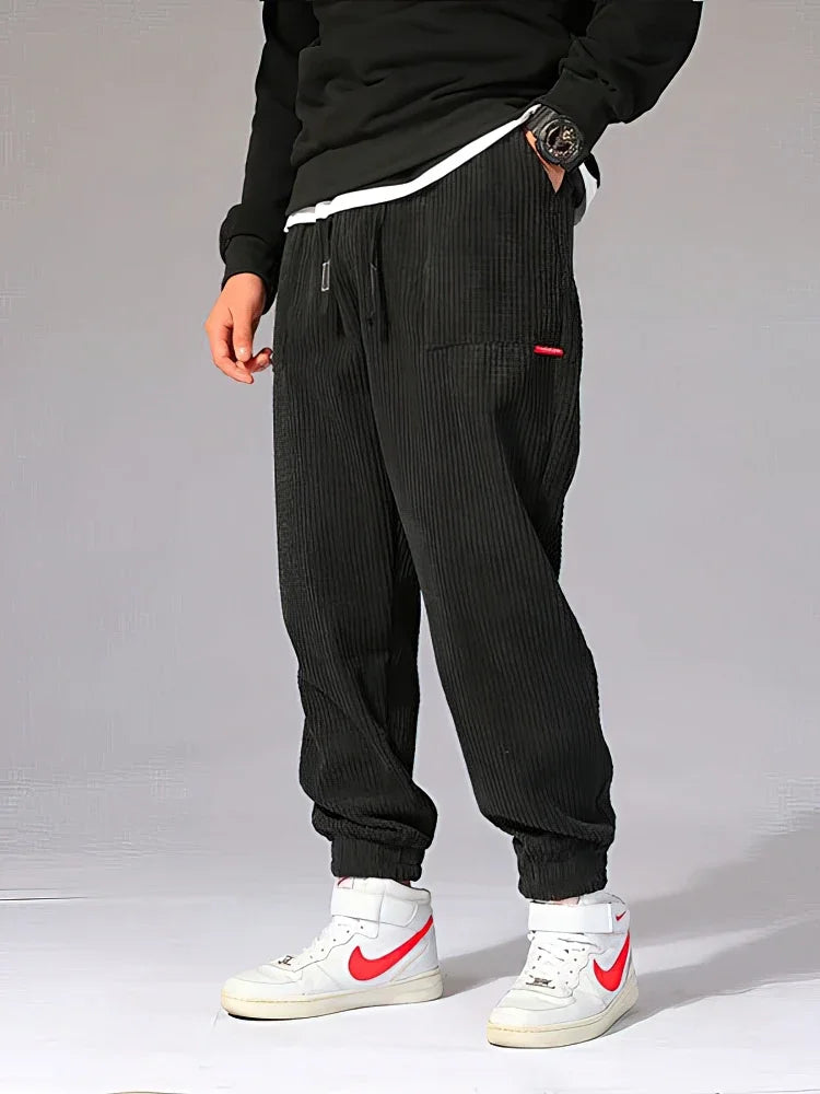 Corduroy baggy joggers
