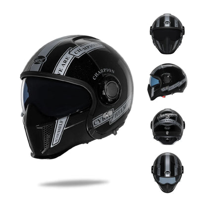 CYRIL Double-Lens Modular Open-Face Helmet