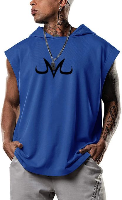 Quick-Dry Bodybuilding Anime Print Vest
