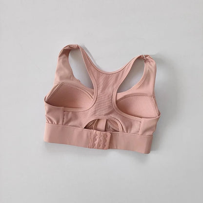 Front-Zip Shockproof Sports Bra