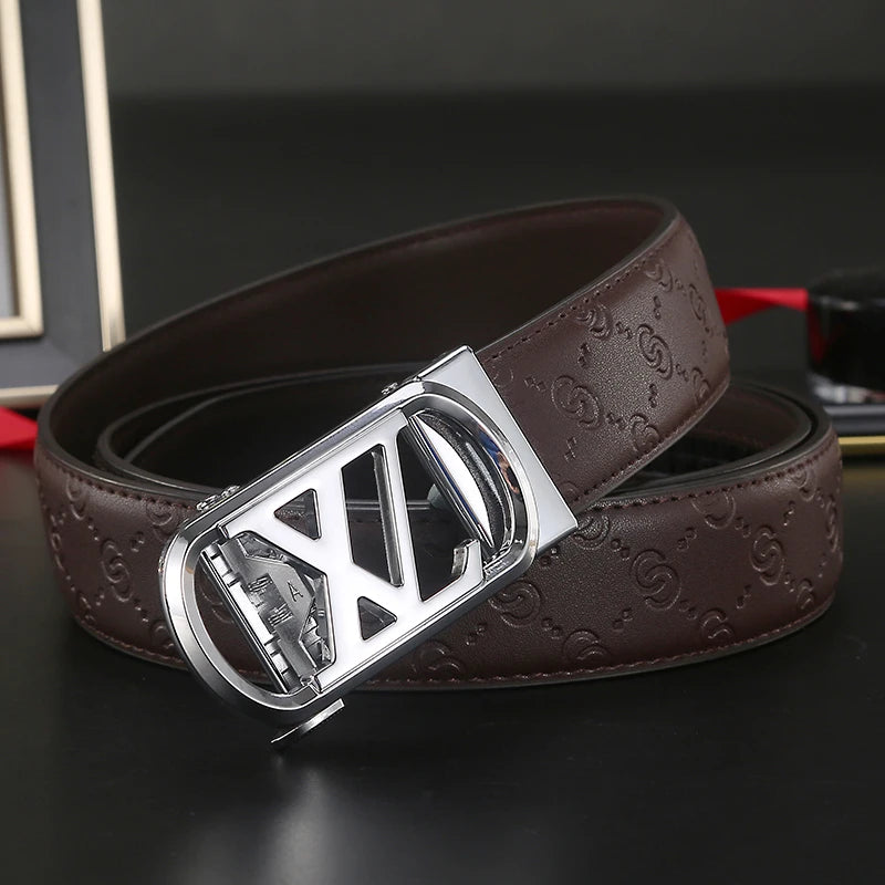 Luxury designer leather belt