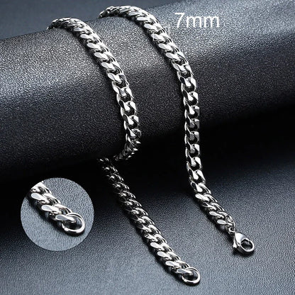 High Stainless Round Cuban Chain Daily