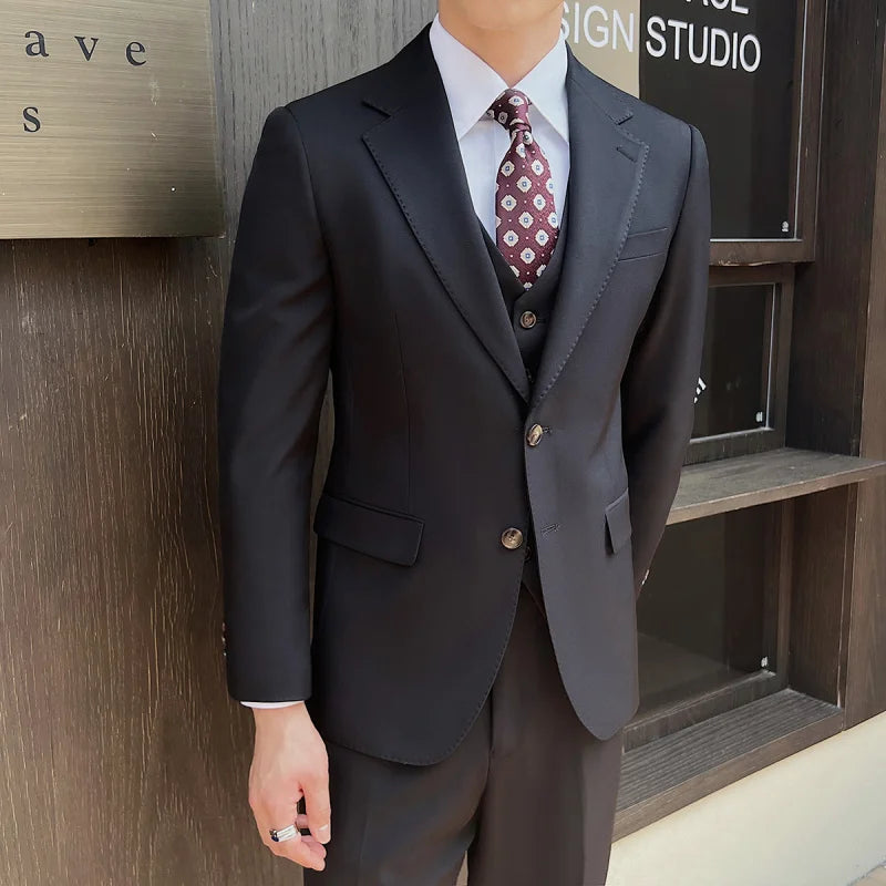 Jacket Vest Pants Ltalian Suit