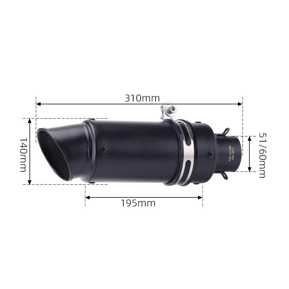 Universal 51mm GP-Project Racing Exhaust Muffler