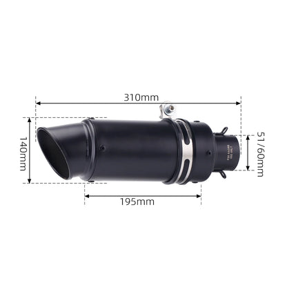 Universal 51mm GP-Project Racing Exhaust Muffler