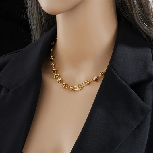 Twist Knot Necklace Bracelet