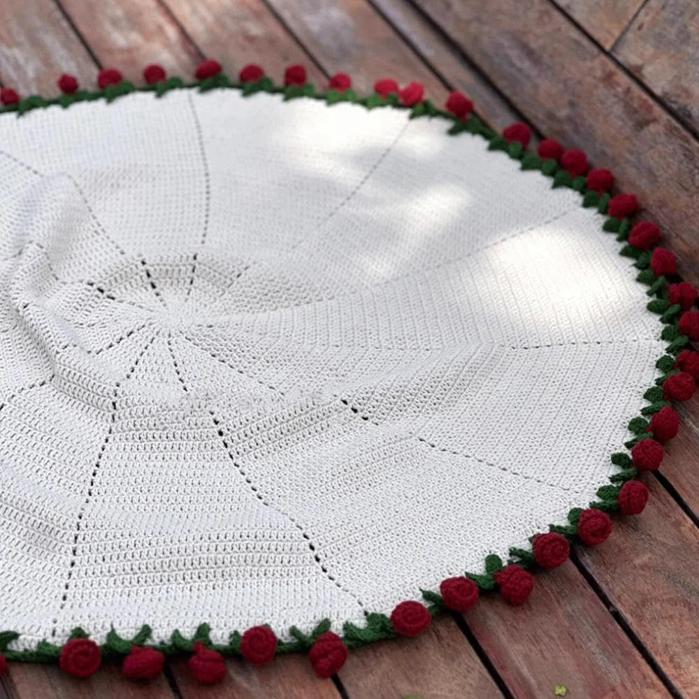 Romantic Rose Bouquet Blanket
