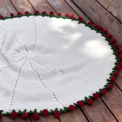 Romantic Rose Bouquet Blanket