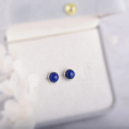 Lapis Stud Earrings
