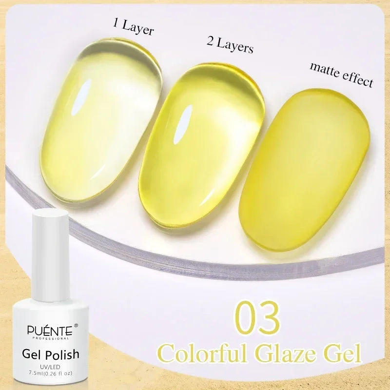 PUENTE Glitter Poly Nail Gel
