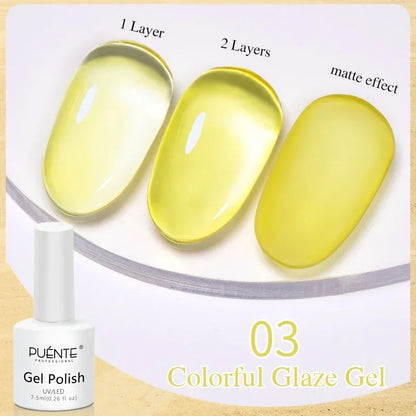 PUENTE Glitter Poly Nail Gel