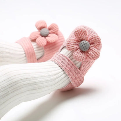 Flower Cotton First Walker Shoes