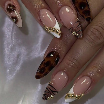 24Pcs French Ballerina Nail Tips