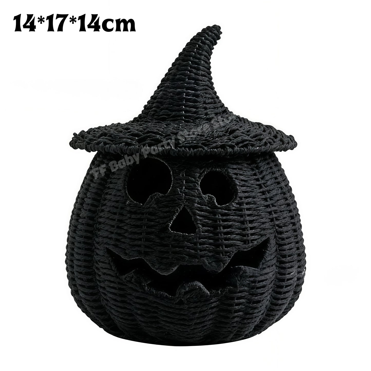 Wicker Pumpkin Lantern Storage Box