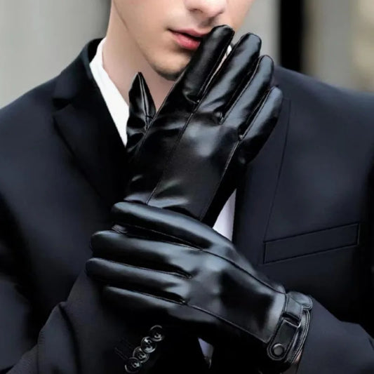 Sheepskin Leather Winter Motorcycle Gloves
