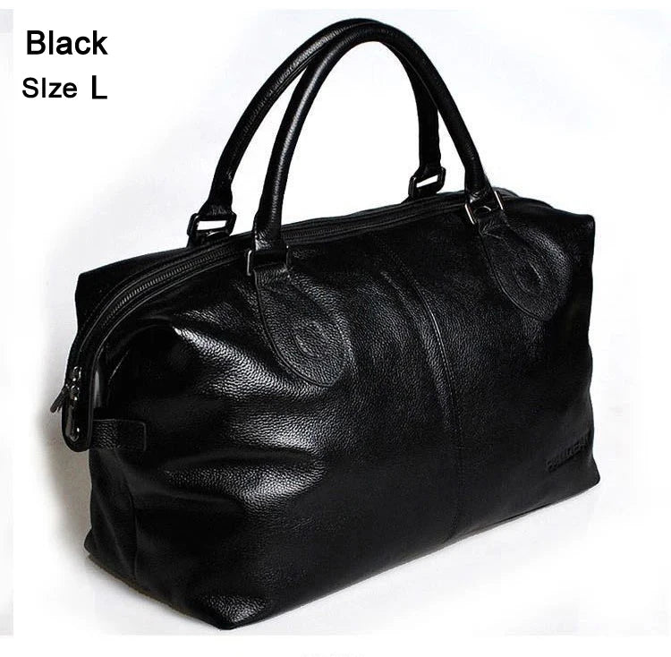 Genuine Cowhide Leather Duffel Bag