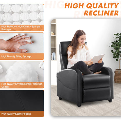 Modern Fabric Recliner Sofa