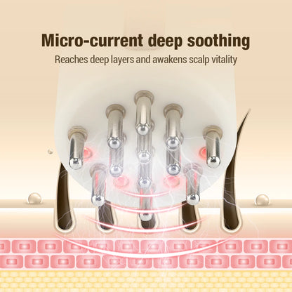 EMS Microcurrent Vibration Scalp Massage Comb
