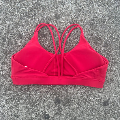 Cross-Front Padded Sports Bra