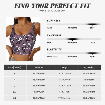 Skull Print Halloween Bra