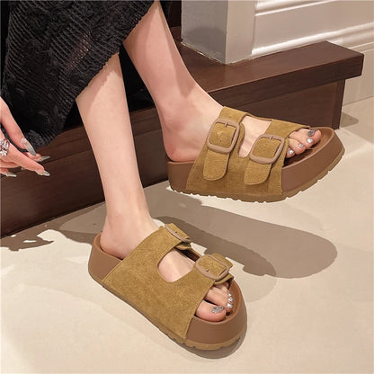 Retro Buckle Platforms