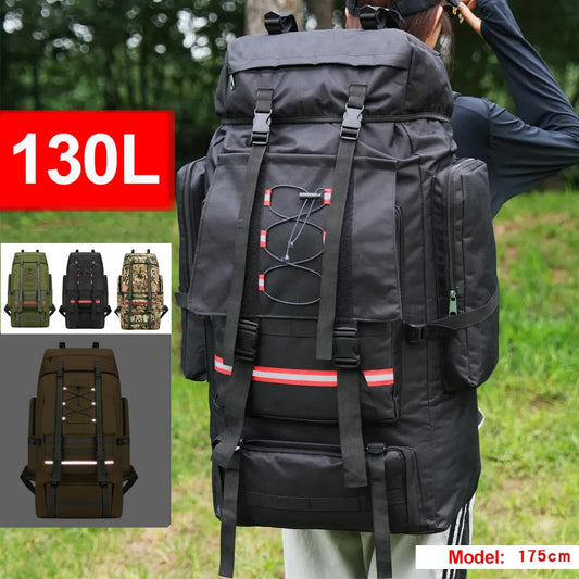 130L Reflective Trekking Backpack