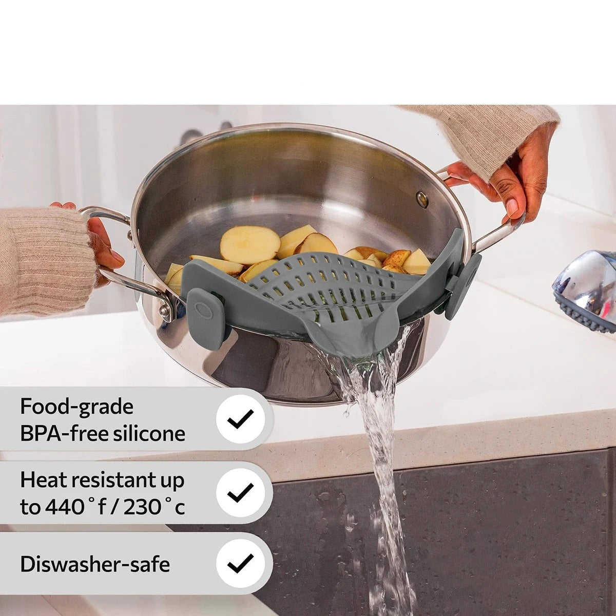 Silicone Kitchen Strainer Clip