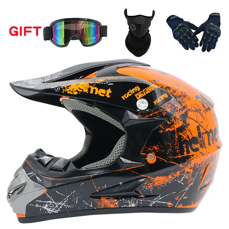 Flip-Up Off-Road Full-Face Helmet
