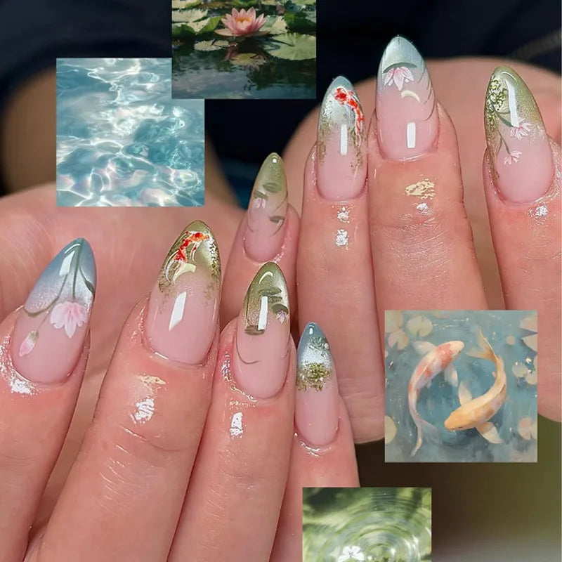 Floral Ballerina Press-On Nails