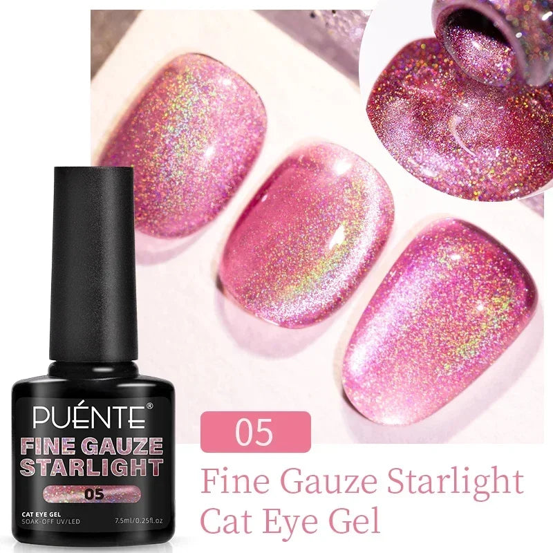 Wine Red Cat Eye Gel Polish
