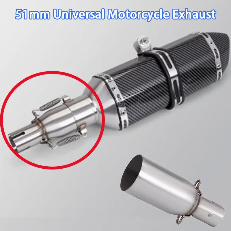 Universal 28-45mm to 51mm Exhaust Adapter Pipe