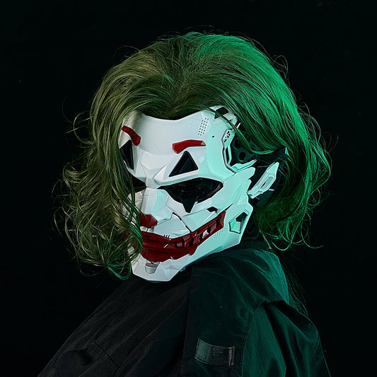 Geometric Cyberpunk Clown Mask