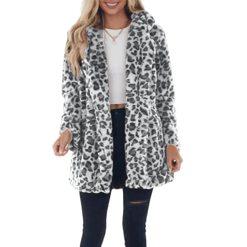 Leopard Faux Fur Coat