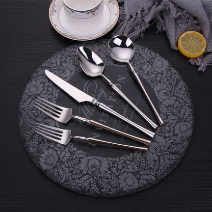 Metal Solid Color Spoon Set