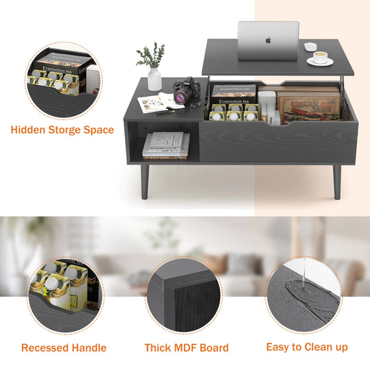 Adjustable Wood Coffee Table