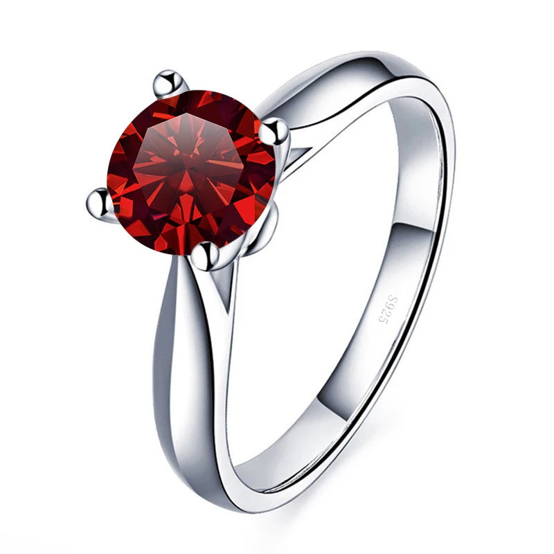 Round Moissanite Band Ring