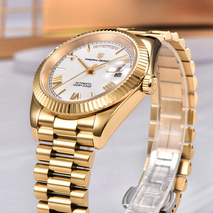 Pagani Design Gold White Watch