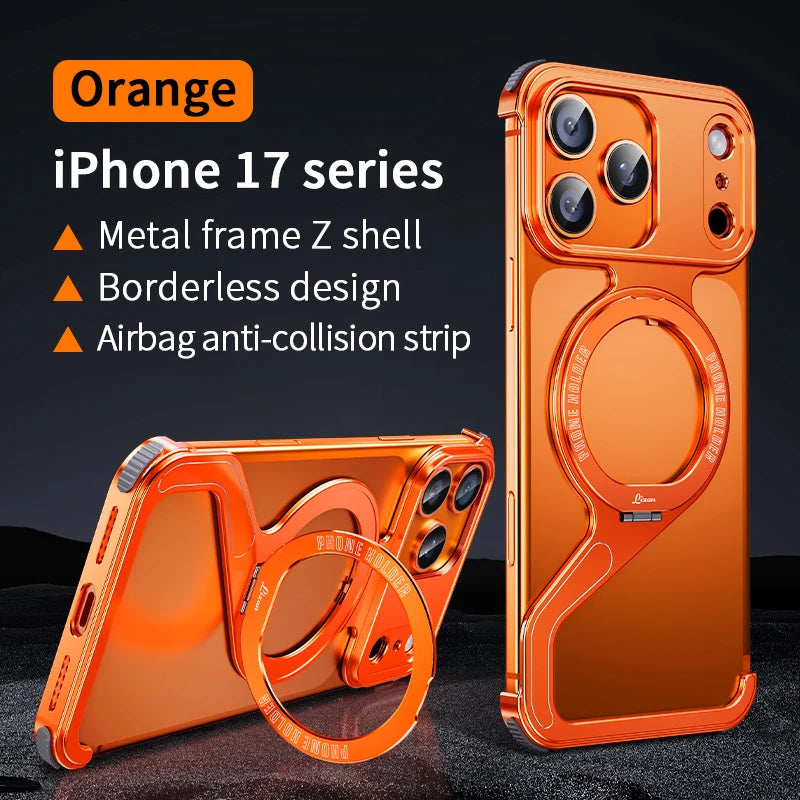 Metal Magnetic Case for iPhone 17 Pro Max | 17 Pro | 16 Pro Max | 16 Pro | 15 Pro Max | 15 Pro