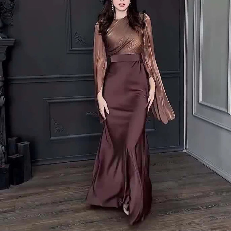 Vintage Satin Banquet Dress