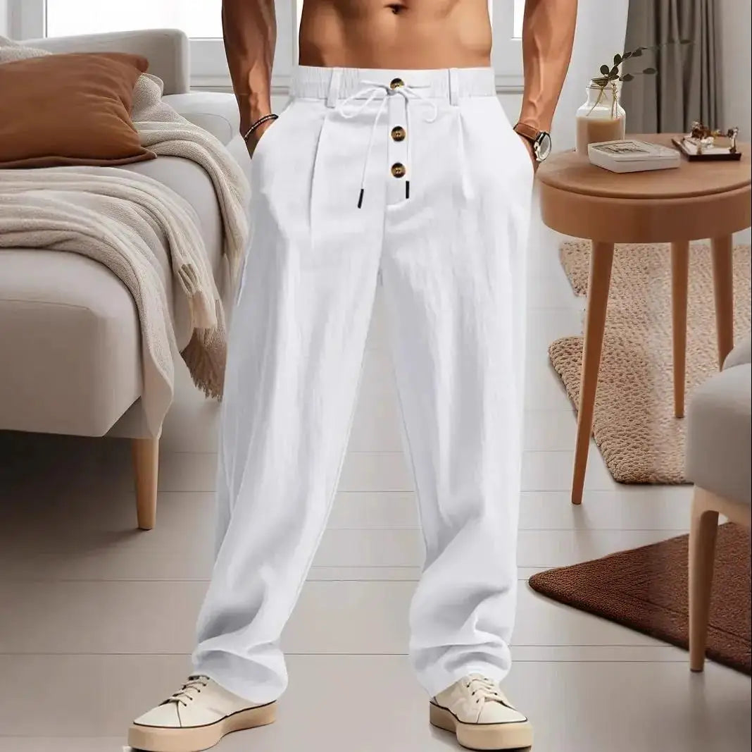 Cotton linen casual breathable Trouser