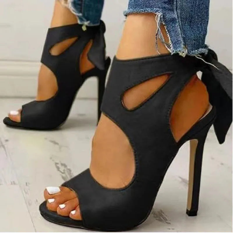 Lace-Up Gladiator Thin Heels