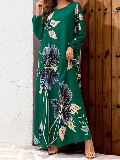 Flowy Silhouette Maxi Dress