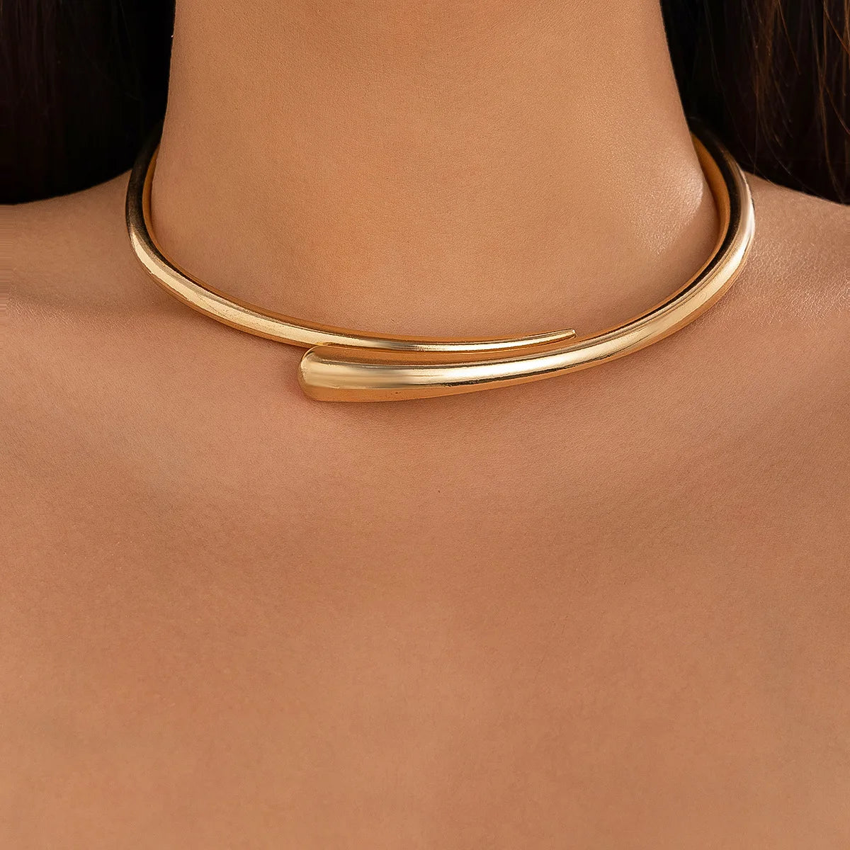 Geometric Metal Jewelry Set