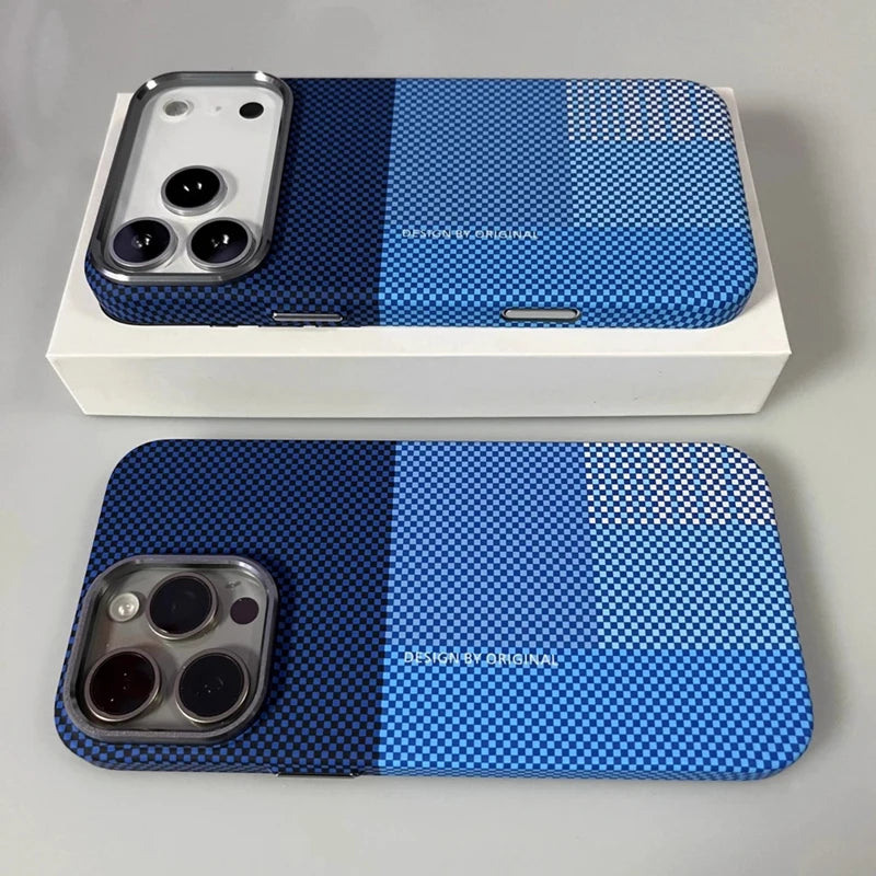 Pixel Grid Magnetic Case for iPhone 17 Pro Max | 17 Pro | 16 Pro Max | 16 Pro | 15 Pro Max | 15 Pro | 14 Pro Max | 14 Pro